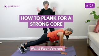 CORE EXERCISE How to Plank Properly for Beginners Seniors [upl. by Aiyekal]