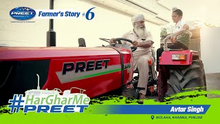 S Avtar Singh from Ikolaha Punjab Shares His Delightful Experience with Preet Tractors [upl. by Areek]