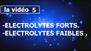 cours chimie en solution électrolytes forts et faibles smpcs2 partie5 [upl. by Hollyanne]