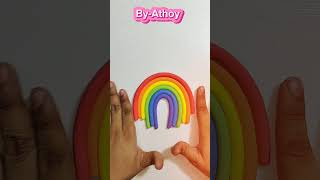 Clay rainbow 🌈rongdhonuviralvideo viralreels artandcraft youtubeshorts youtuber youtube [upl. by Petua]