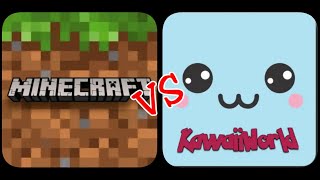 Minecraft VS KawaiiWorld [upl. by Namyl]