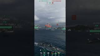 The most satisfying salvo in SINOP  World of Warships worldofwarships shorts [upl. by Rudy166]