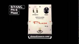 Biyang PH8 Phaser guitar Pedal Demo [upl. by Yumuk]