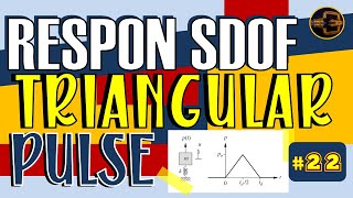 Respon SDOF terhadap Triangular Pulse  Rekayasa Gempa  Dinamika Struktur [upl. by Gracie628]