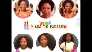 MON ÉVOLUTION CAPILLAIRE2 ANS DE POUSSE💋APRÈS LE BIG CHOP✂️ [upl. by Mairem]