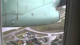 Wideroe turbulent landing in Hammerfest Norway [upl. by Ryder514]