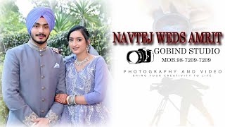 NAVTEJ WEDS AMRIT WEDDING LIVE FROM GOBIND STUDIO M9872097209 [upl. by Erised920]