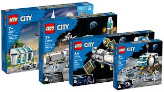 All LEGO City Space Sets 2022 NASA Artemis CompilationCollection Speed Build [upl. by Niveb]