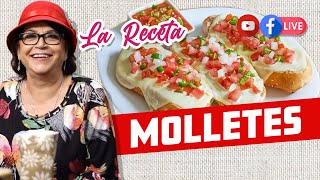 ANTOJITOS MEXICANOS RECETA DE MOLLETES  DOÑA ROSA RIVERA [upl. by Torin]