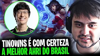 TOCKERS REAGE a AHRI do CHOVY e FALA SOBRE o TINOWNS SER a MELHOR AHRI QUE NÓS TEMOS NÍVEL CBLOL [upl. by Yetti]