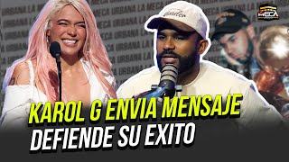 KAROL G MANDA MENSAJE A QUIENES DICEN QUE LO LOGRÓ POR ANUEL AA [upl. by Felix88]