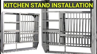 Kitchen stand fitting instructions full video [upl. by Licna]