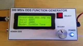 DIY 300 MSs DDS FUNCTION GENERATOR  AD9854 [upl. by William278]