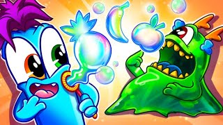 Blowing Bubbles Song 😻   More Best Kids Songs And Nursery Rhymes by Fluffy Friends [upl. by Hoffer]