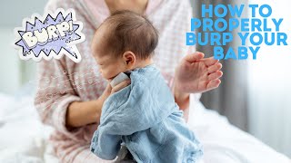 How to Correctly Burp a Baby 3 Easy Techniques [upl. by Wickman445]