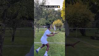 Wimbledon ft UTS in 2048 Cool home made grass tennis court Max Bertimon vs David Lanclas tennis [upl. by Irdua]