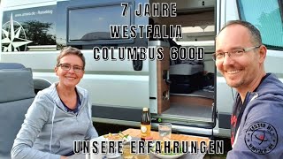 Unser Westfalia Columbus 600D  7 Jahre Erfahrungen  Roomtour Reparaturen Zubehör und Kosten [upl. by Ranita]