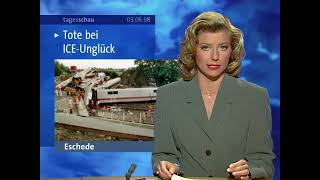 TagesschauBerichte zum ICEZugunglück in Eschede am 3 Juni 1998 [upl. by Atcliffe]