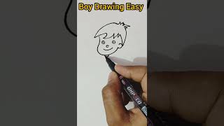 Boy Drawing Very Easy Tutorial youtubeshorts ytshorts art [upl. by Mccartan]