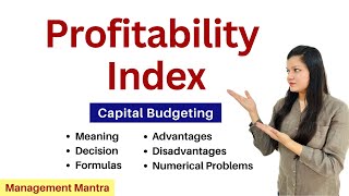 Profitability Index PI  Investment Decision  Financial Management [upl. by Vannie726]