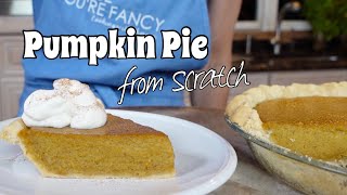 Pumpkin Pie completely from Scratch [upl. by Rentschler126]