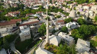 Drone Footage  Mostar Mosque [upl. by Romola]