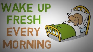 How to STOP Waking Up Feeling TIRED Every Morning  4 Tips animated [upl. by Kowal114]