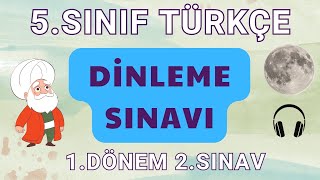 5SINIF  TÜRKÇE  HOCA NASREDDİN  1DÖNEM 2DİNLEME SINAVI [upl. by Conal760]