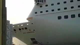 MSC Armonia Crash in Roatan  Better Quality [upl. by Yelmene420]