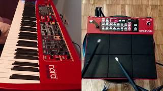 Nord Drum 3P amp Nord Stage Jam [upl. by Adnorhs926]