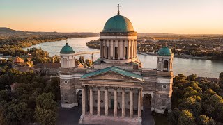 Esztergom Basilica  Hungary  DJI mavic pro in air 2 4K [upl. by Enak]