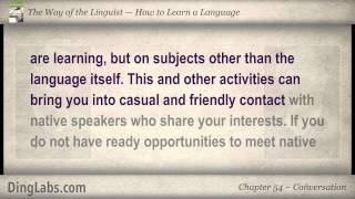 54 The Linguist by Steve Kaufmann  How to Learn a Language  Conversation [upl. by Ellon]