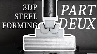 3D Printed Sheet Metal Forming Part 2 [upl. by Nalrah962]