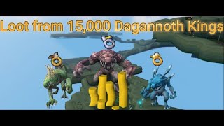 Loot from 15000 Dagannoth Kings Kills  Insane GP Per Hour amp Low Effort RS3 [upl. by Hgieloj111]