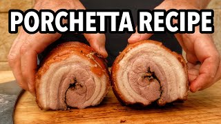 Porchetta Recipe Cooked on the Weber Rotisserie [upl. by Eirol]