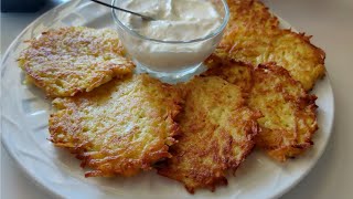 Ukrainian HASH BROWNS ❗ Deruny ❗ Potato pancakes [upl. by Ahsitaf]