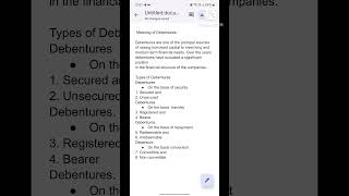 Types of Debentures in hindi  Types of debentures in hindi class 12th SP lecture types o debenture [upl. by Robertson]