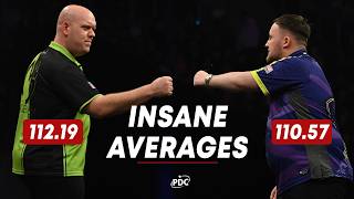 INSANE AVERAGES Luke Littler v Michael van Gerwen  2024 Czech Darts Open [upl. by Oleg]