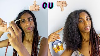 J’ENLÈVE MES TRESSES APRÈS 1 MOIS  Comment enlever des tresses africaines sans casse des cheveux [upl. by Kahcztiy]