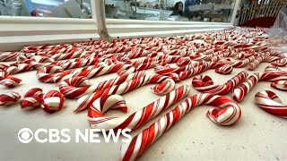 How candy canes are made at a California company [upl. by Sikorski]