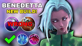 Benedetta High Sustain High Damage Build  Top Global Benedetta  Mobile Legends [upl. by Melania]