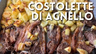 COSTOLETTE DI AGNELLO CON PATATE AL FORNO di Betty e Marco  Ricetta facile e veloce [upl. by Macknair]