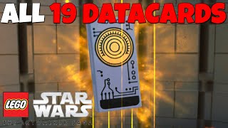 ALL 19 DATACARD LOCATION GUIDE LEGO Star Wars The Skywalker Saga [upl. by Tyika426]