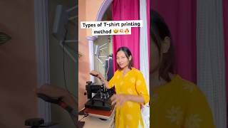 Types of Tshirt printing Method 🔥🤩💥🤩18 [upl. by Hailee]