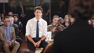 Trudeau answers English question in French because were in Quebec [upl. by Gault]