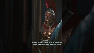 Leonidas speech the battle gaming gameplay assassinscreed ubisoft assassinscreedodyssey [upl. by Glyn]