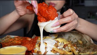 ASMR WINGSTOP MUKBANG  CHICKEN TENDERS VOODOO CHEESE FRIES EXTRA CHEESE amp RANCH  EATING SOUNDS [upl. by Pfeifer]