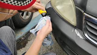 How to clean your headlights with Rain X Headlight Cleaner [upl. by Yekcin]