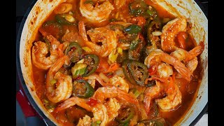 Easy Flavorful Saucy Pepper Shrimp Recipe  CaribbeanPotcom [upl. by Ardien]