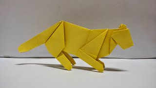 How To Make An Origami Leopard Easy Step By Step [upl. by Nivrag]